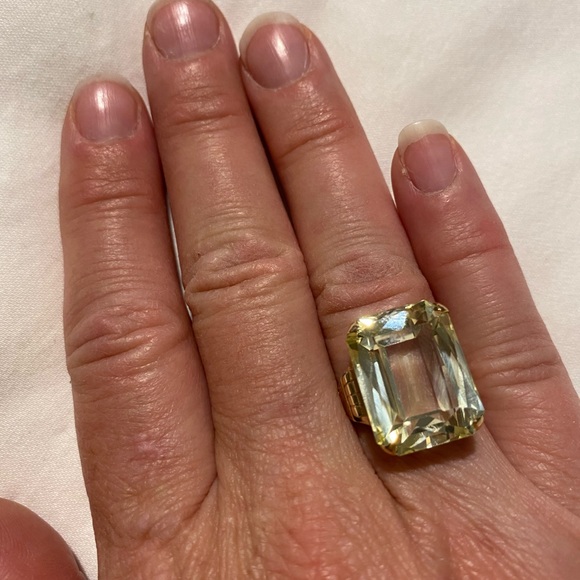 Vintage 14 k Gold Cocktail Ring - Picture 14 of 16